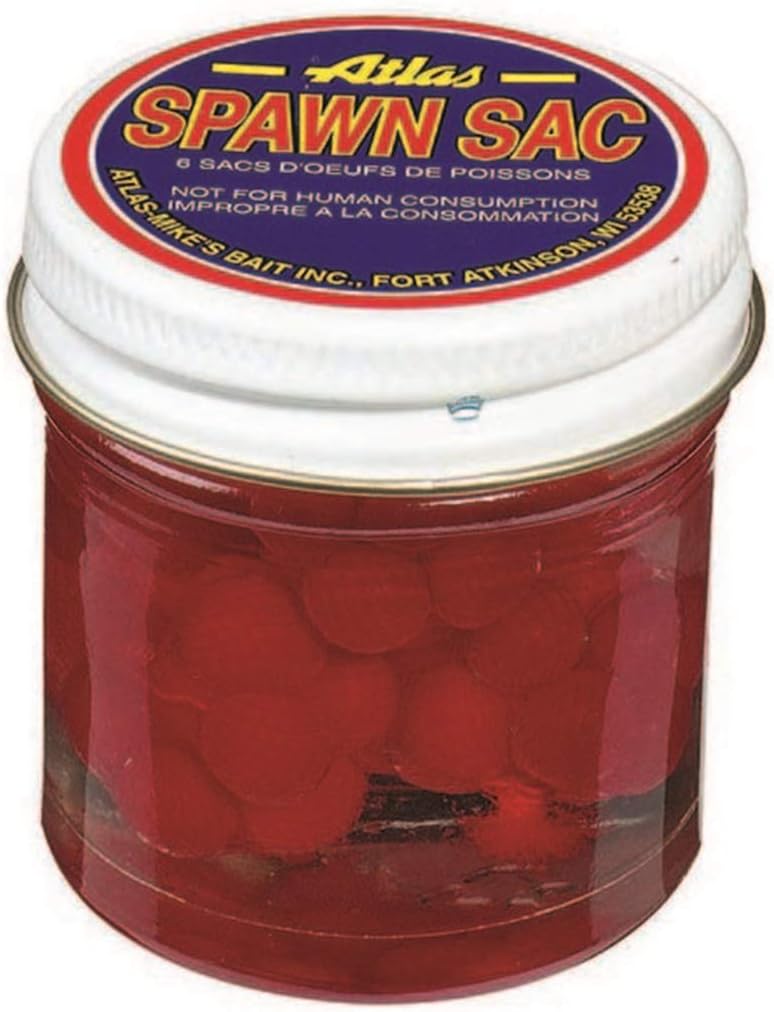 Atlas Spawn Sacs Salmon Eggs 1 Jar 6 Sacs Red — main product image