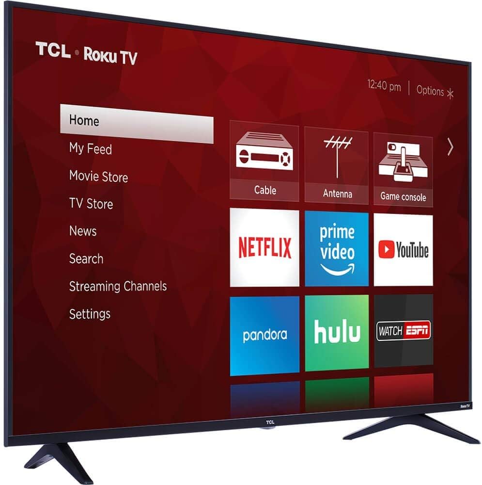 TCL 49S517 49-Inch 4K Roku Smart TV (Renewed)