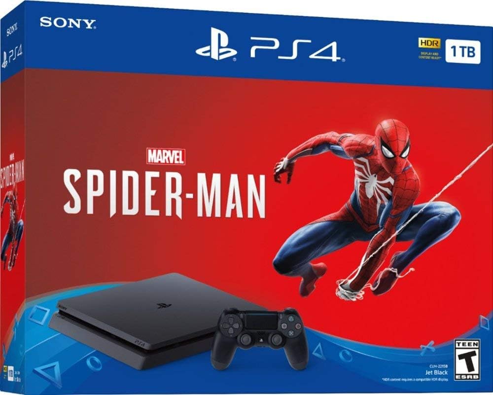 Sony PlayStation 4 1TB Spider-Man Bundle (Renewed)
