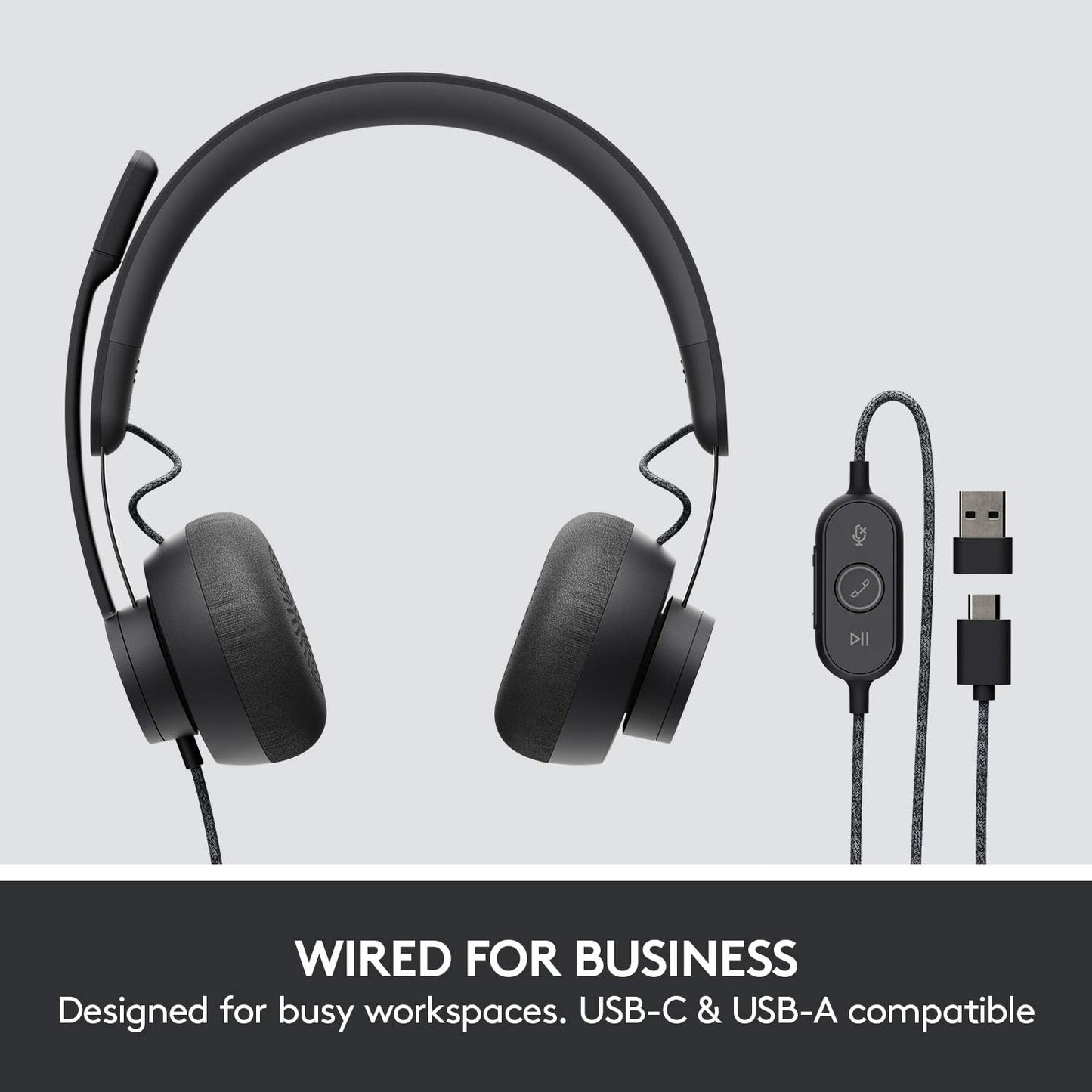 Logitech 981-000876 Zone Wired USB-C Noise Cancelling Headset