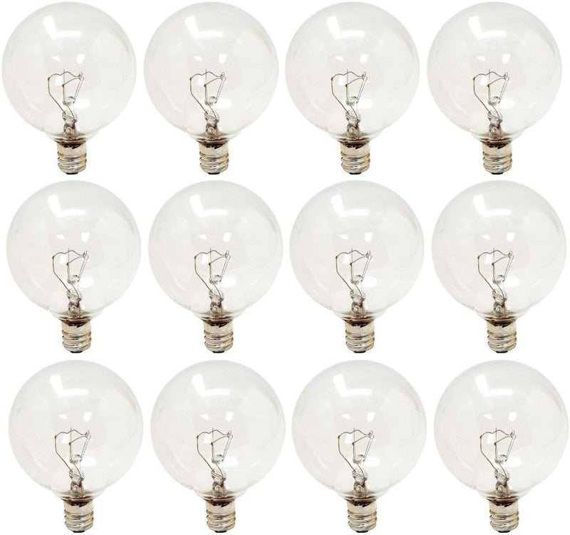 GE 43160-278127 Decorative Globe Bulbs - 40W, 12-Pack — main product image