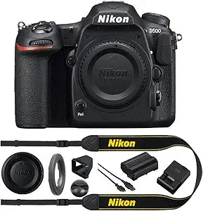 Nikon CRTNKD500BODYRB D500 DX DSLR Camera Body Renewed