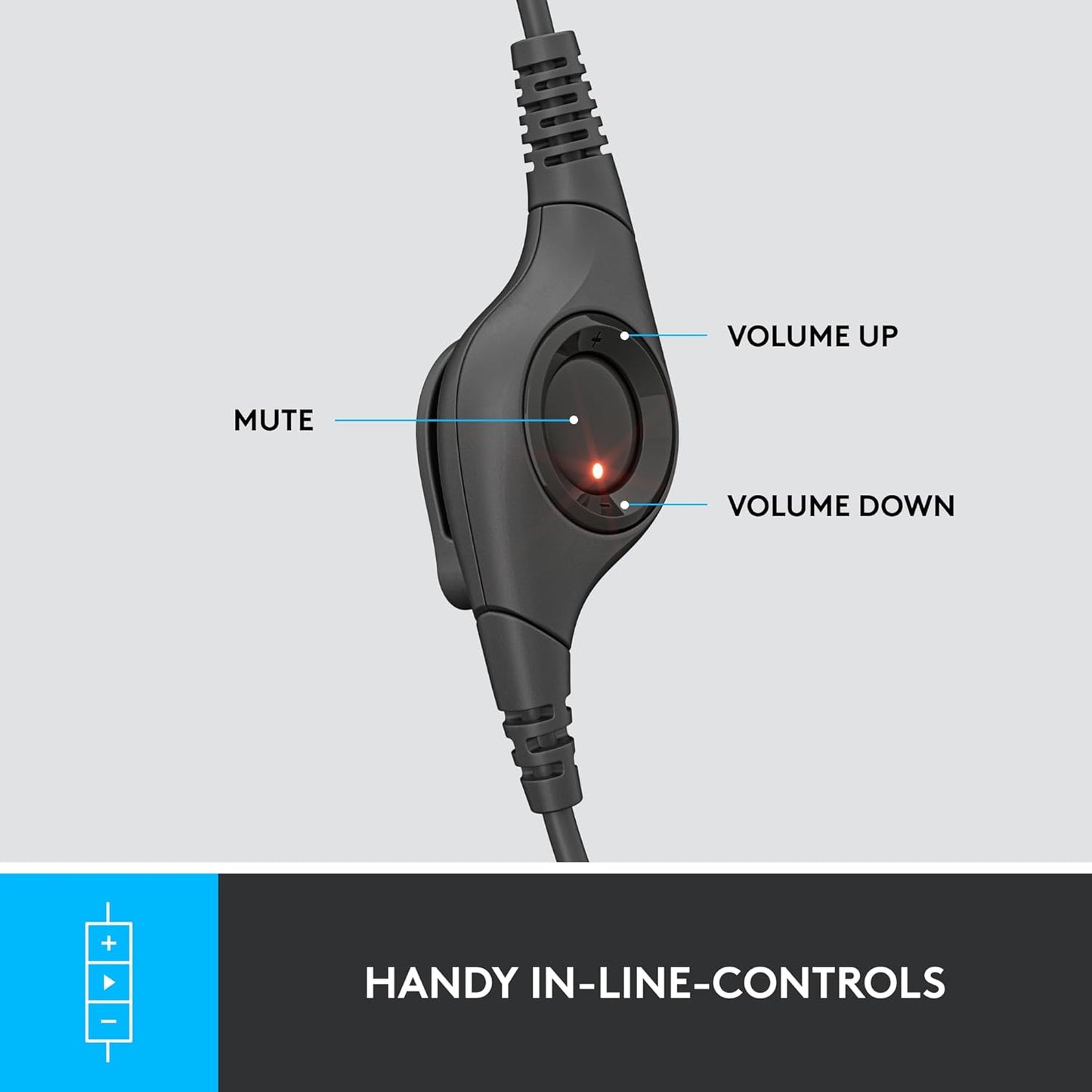 Logitech 981-000014 Wired Headset: Noise-Canceling Mic for PC