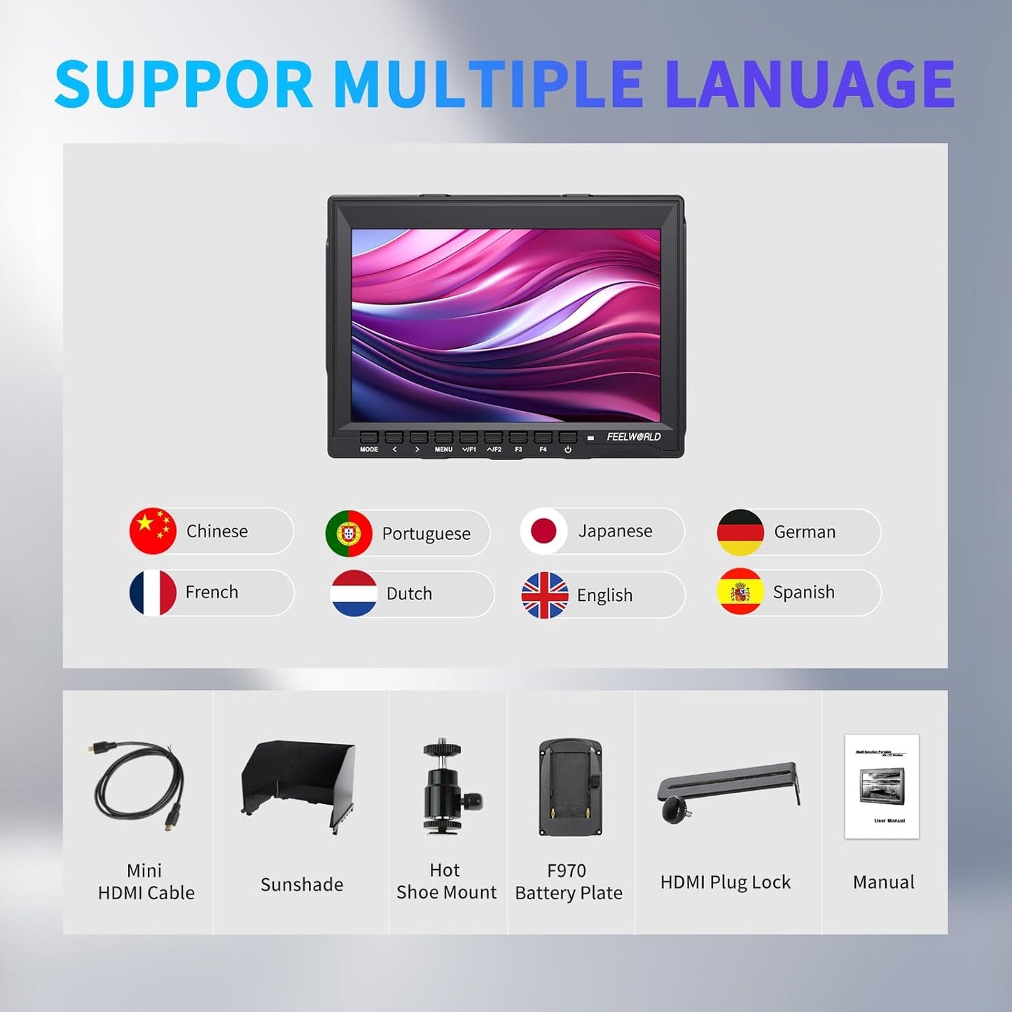 FEELWORLD FW759 7-Inch IPS Camera Field Monitor