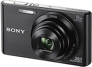Sony DSCW830B Digital Camera Black 20.1MP 8x Zoom — main product image