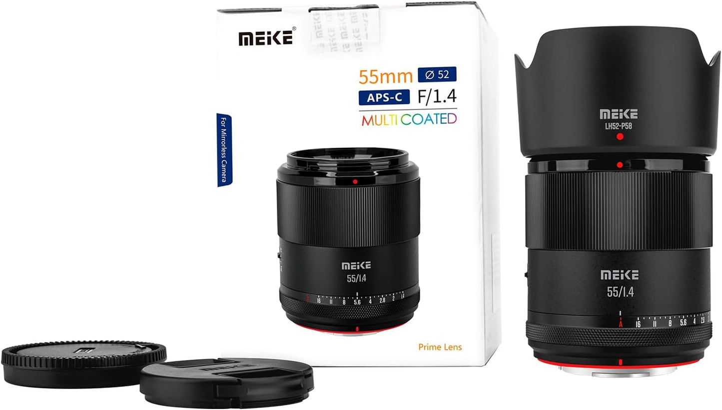 Meike 55mm F1.4 STM APS-C E-Mount Lens