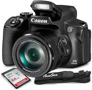 Canon PowerShot SX70 HS Digital Camera - 64GB (Renewed)