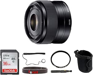 Sony SEL35F18 35mm f/1.8 Prime Lens Bundle