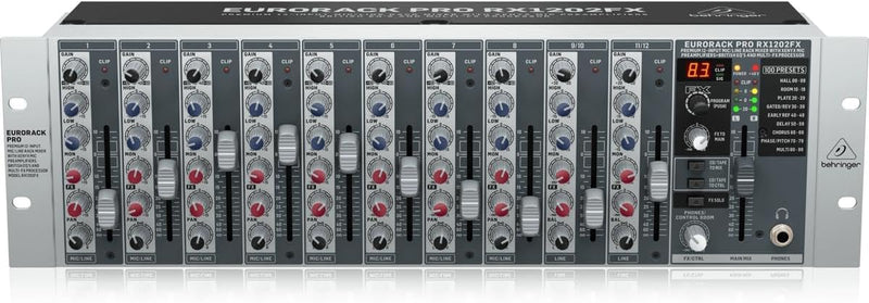Behringer Eurorack Pro RX1202FX Rackmount Mixer Effects — main product image