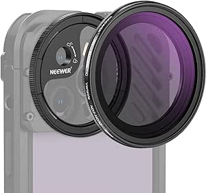 Neewer 10102997 52mm Magnetic Variable ND2-32 Phone Filter