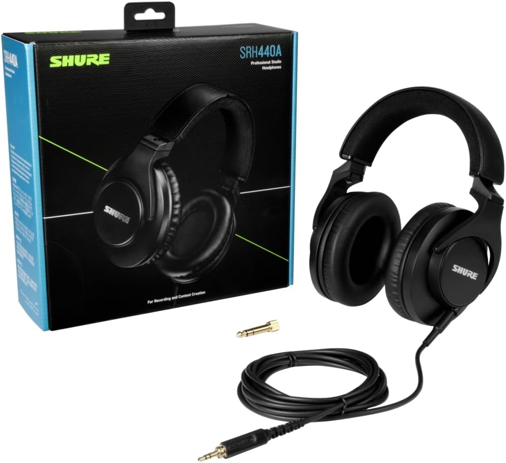 Shure SRH440A-EFS Studio Pro Monitoring Headphones 2022