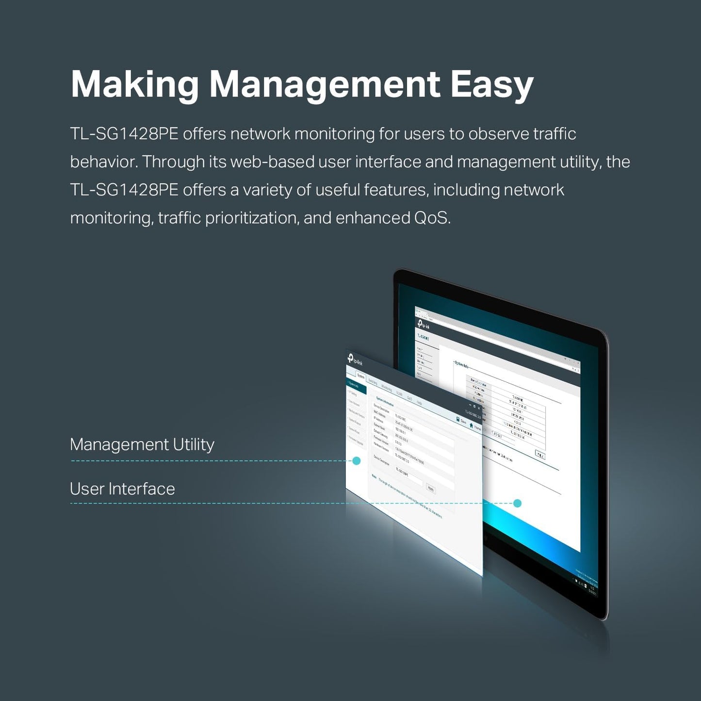 TP-Link TL-SG1428PE 24-Port Gigabit PoE Switch Managed