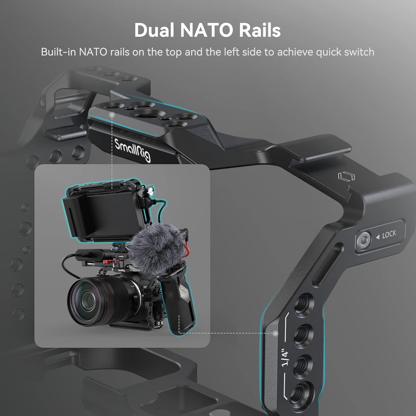 SmallRig 4159-CF-FBA-US R6 Mark II Camera Cage