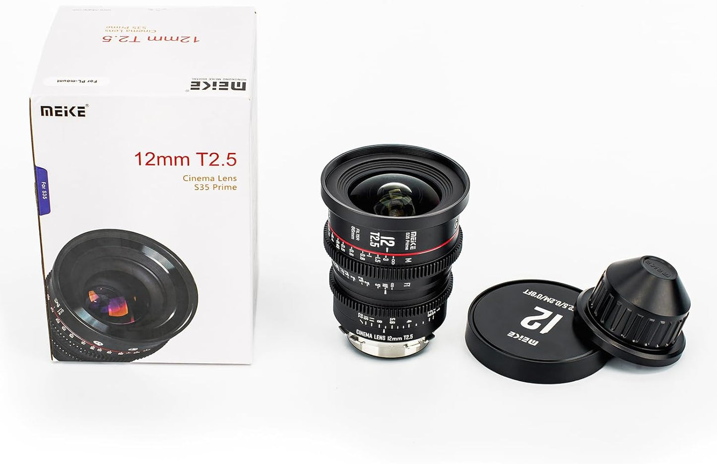 Meike 12mm T2.5 S35 Wide Angle Cinema Lens PL-Mount