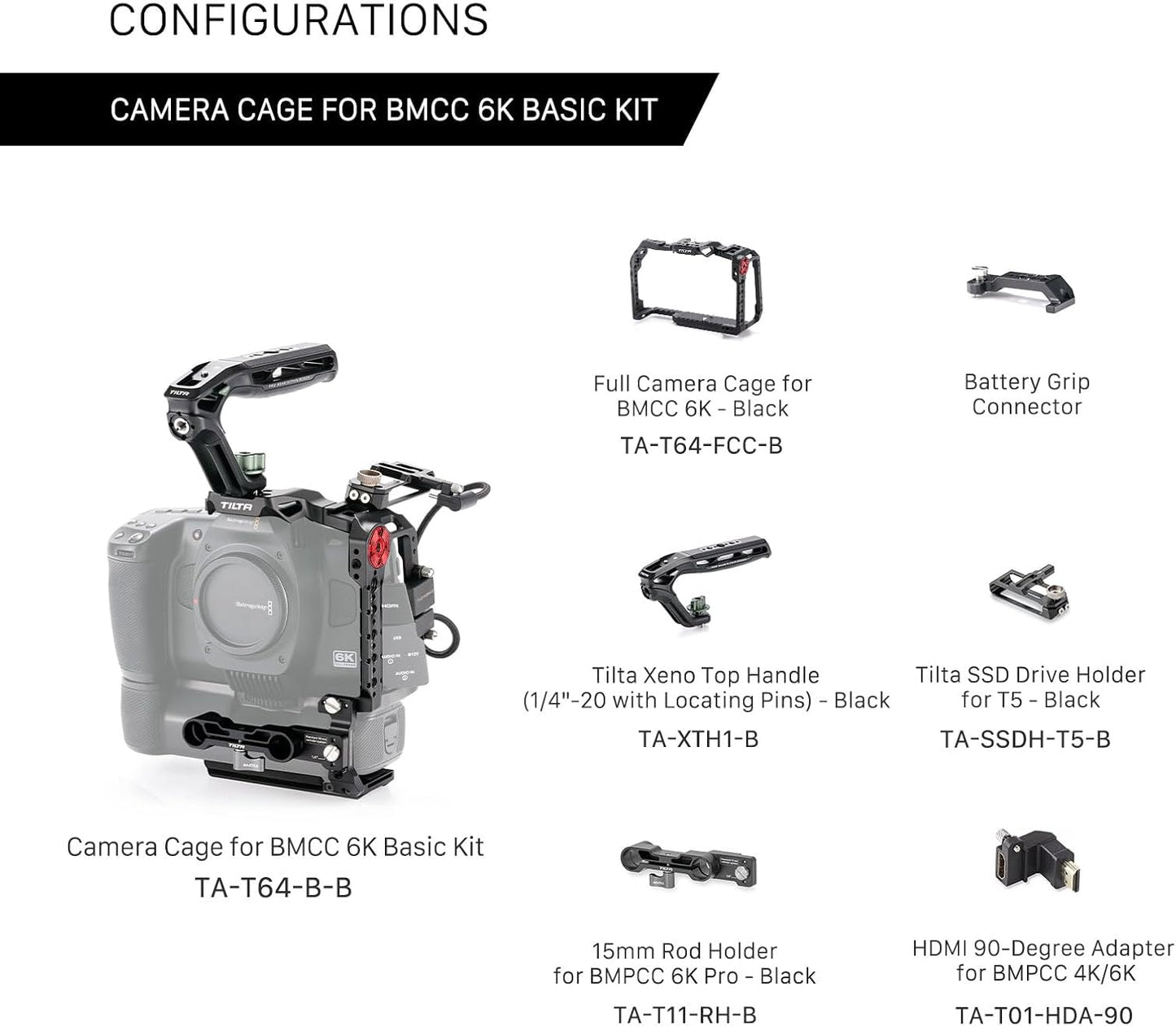 Tilta Blackmagic 6K Cinema Camera Cage Basic Kit