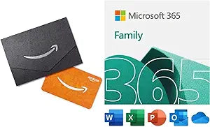 Microsoft 365 Family 12-Month Subscription + $10 Gift Card