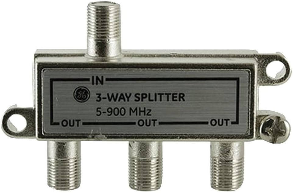 GE 35048 3-Way Coaxial HDTV Signal Splitter
