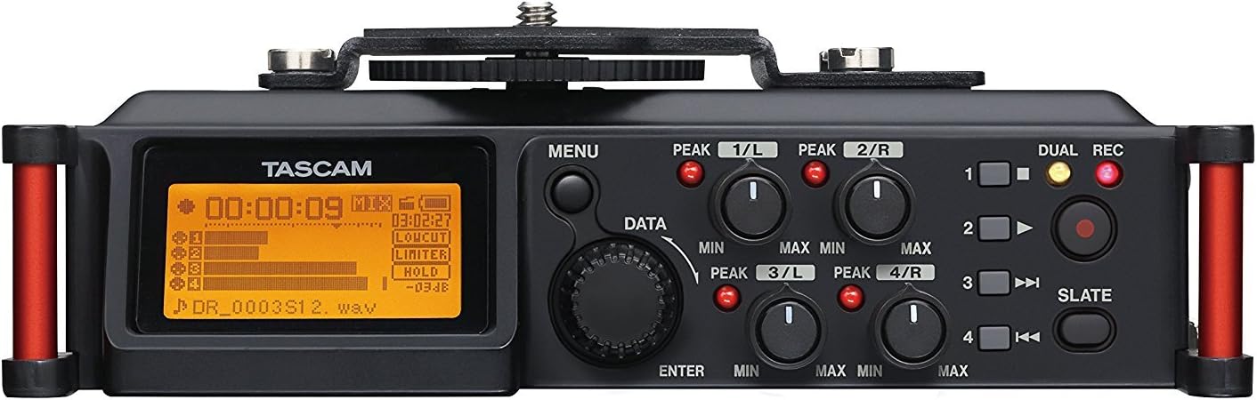 Tascam DR-70D 4-Channel Audio Recorder for Videographers