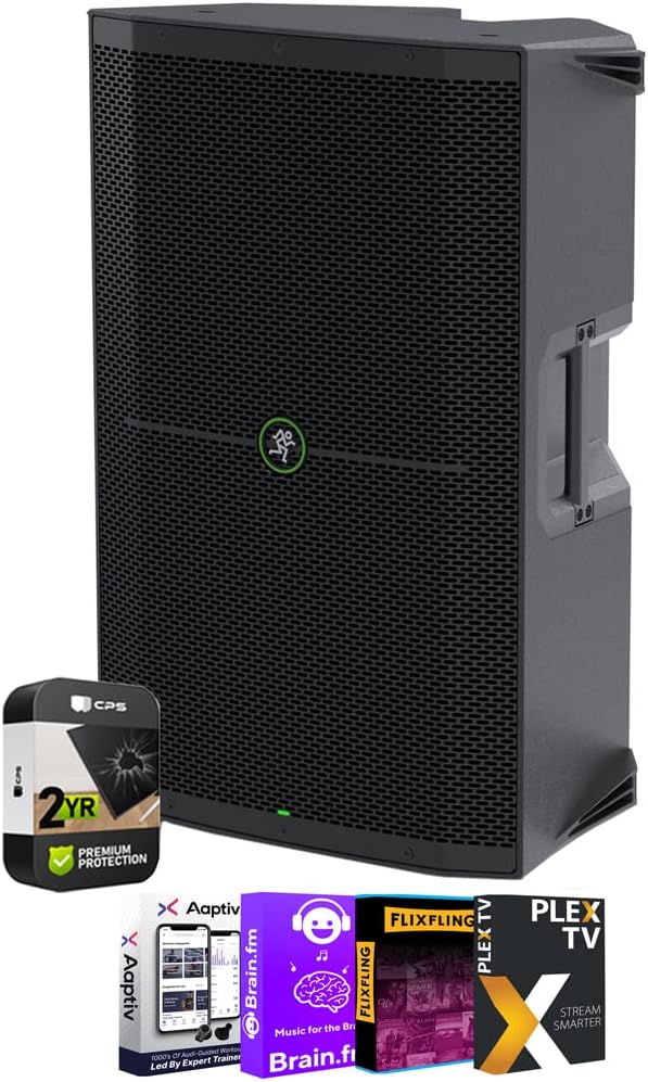 Mackie E3MKIETHUMP215 Thump215 15" 1400W Powered Loudspeaker Bundle