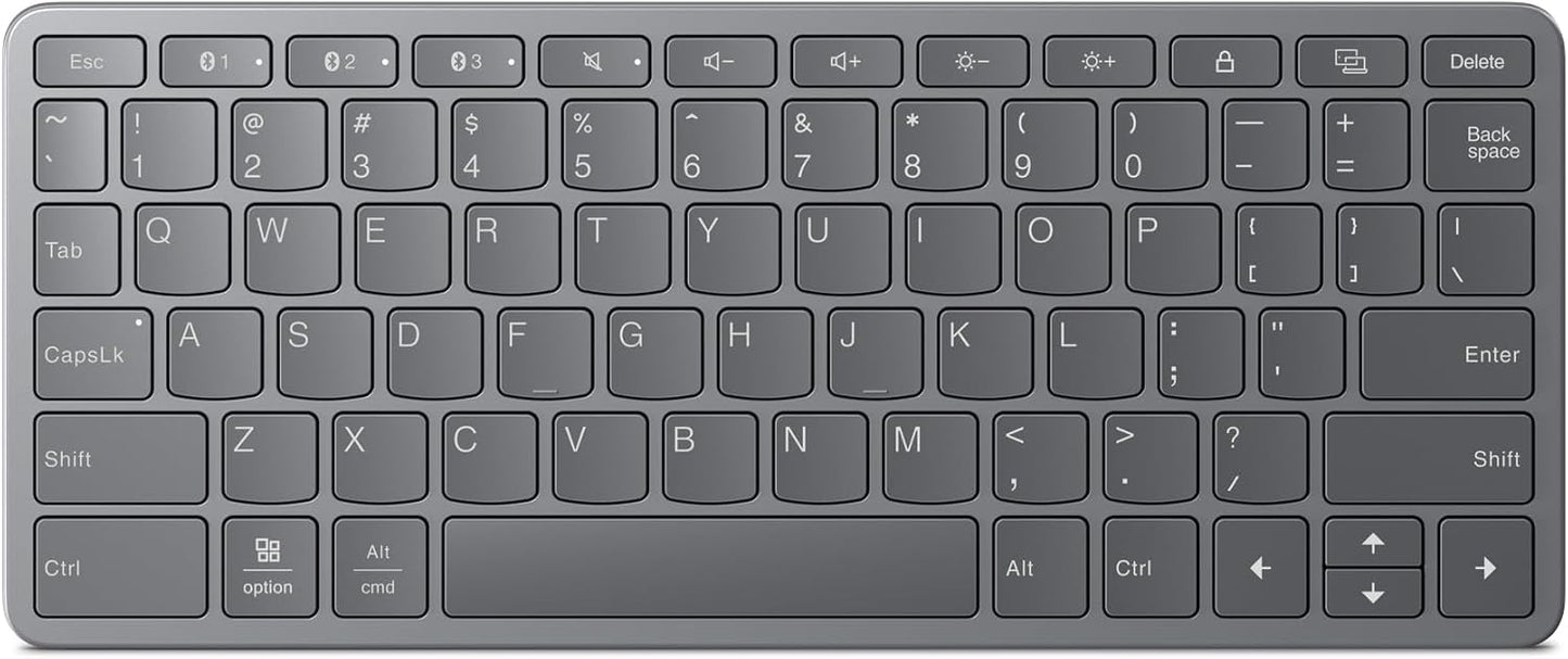 Lenovo b1859c8d Multi-Device Bluetooth Keyboard - Iron Grey
