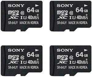 Sony 64GB Micro SDXC Class 10 Memory Card (4-Pack)