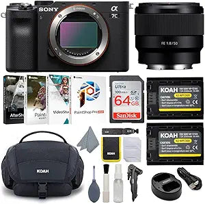 Sony A7C: Full-Frame Mirrorless Camera Bundle with Lens