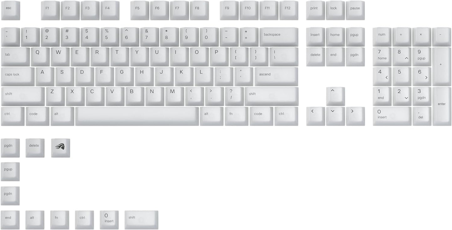 Glorious GLO-KC-POLY-RGB Polychroma RGB Keycaps Clear