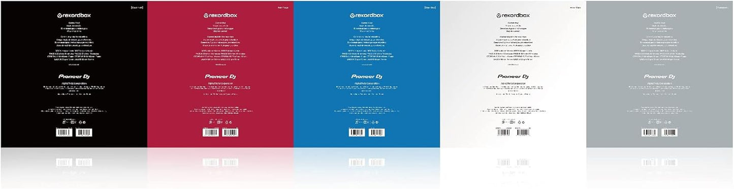 Pioneer DJ RB-VD2-CLPDJ Transparent Rekordbox Control Vinyl Pair