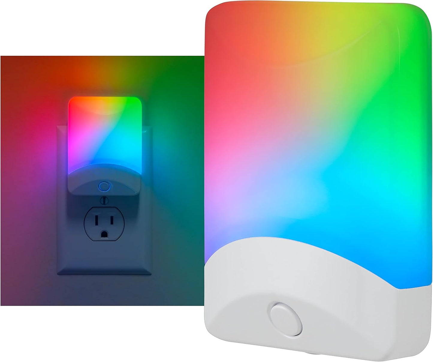GE 34693 Color-Changing LED Night Light Dusk to Dawn