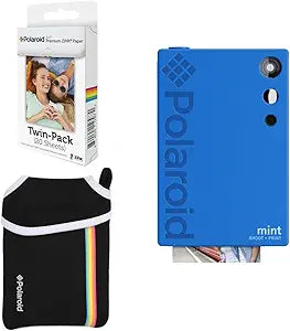 Polaroid AMZPOLSP02K1BL Mint Blue Instant Camera Bundle
