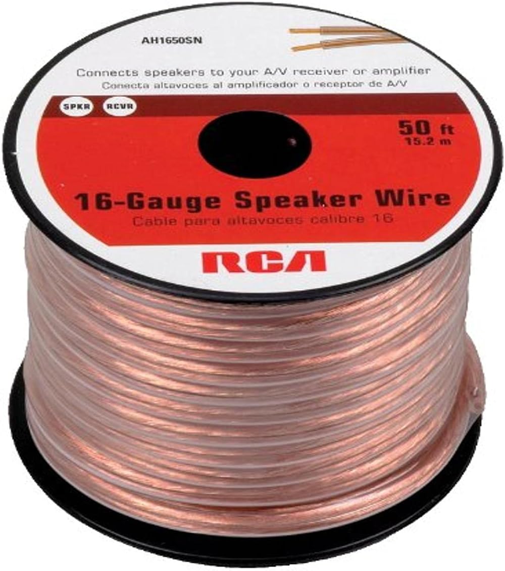 RCA AH1650SR 50 Ft 16-Gauge Speaker Wire
