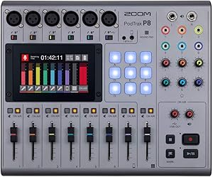 Zoom PodTrak P8 Portable Podcast Mixer Recorder