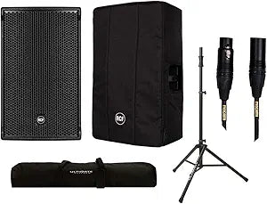 RCF NX32-A Active Speaker Bundle w/ Cover & Stand