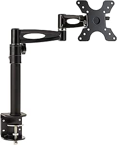 Monoprice 105402 - Adjustable Tilting Monitor Desk Mount - Black