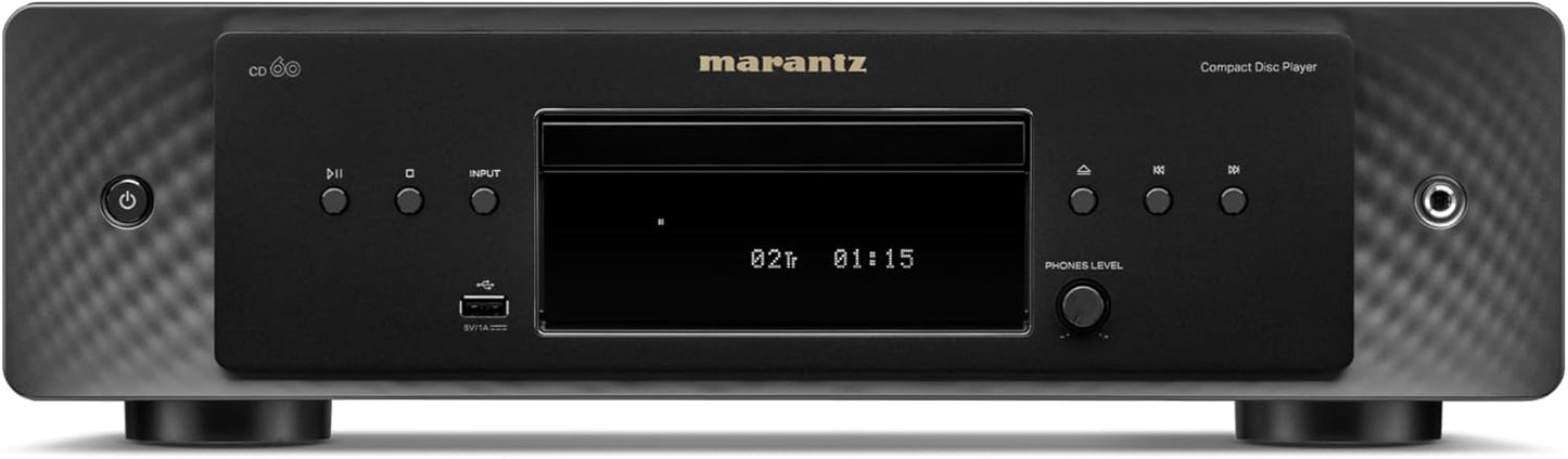 Marantz CD60/U1B Single Disc CD Player USB Black