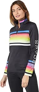 Spyder Ombre Womens Half Zip T-Neck - Performance Layer — main product image