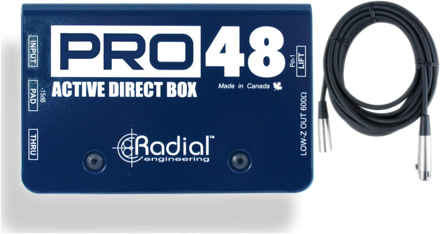 Radial Engineering R8001105 Pro48 Active Direct Box Bundle