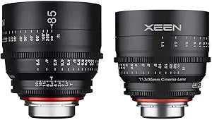 Rokinon Xeen Lens Bundle 35mm 85mm Sony E