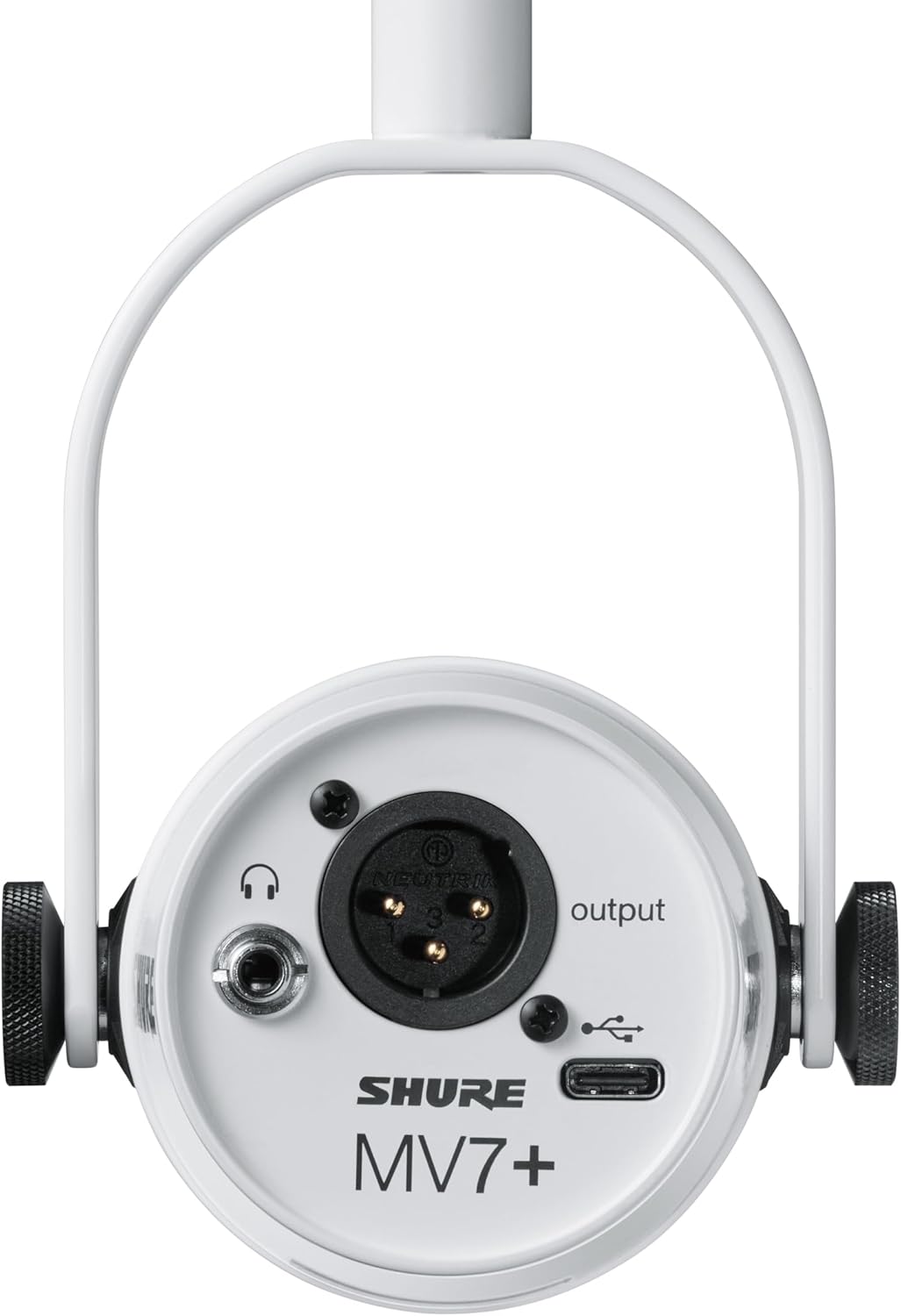 Shure MV7+-W Microphone, Podcast Dynamic USB/XLR, White