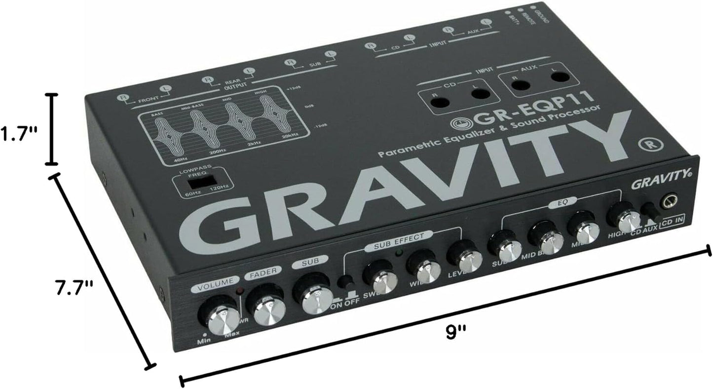 Gravity GR-EQP11 4-Way Car Parametric Equalizer