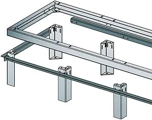 Middle Atlantic VFEET-5-12 Raised Floor Riser Feet — main product image