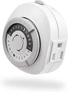 GE 24-Hour Heavy Duty Plug-In Mechanical Timer 3-Pack — main product image