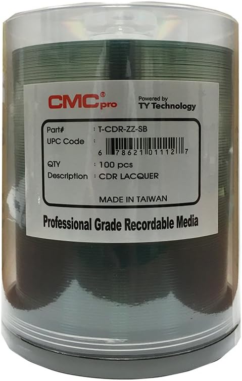 JVC JCDR-ZZSB CMC Pro Silver CD-R 100-Pack