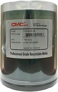 JVC JCDR-ZZSB CMC Pro Silver CD-R Spindle — main product image