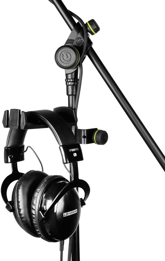 Gravity HP HMS 01 B Microphone Stand Headphones Hanger - Black