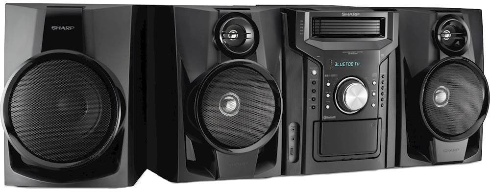Sharp Bluetooth 350W 5-Disc CD Stereo System