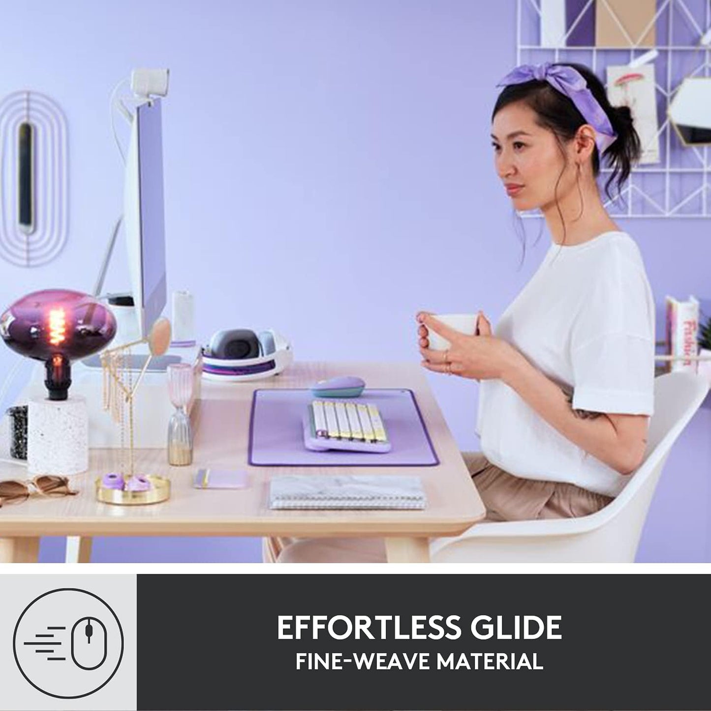 Logitech 956-000036 Desk Mat Studio Series Lavender