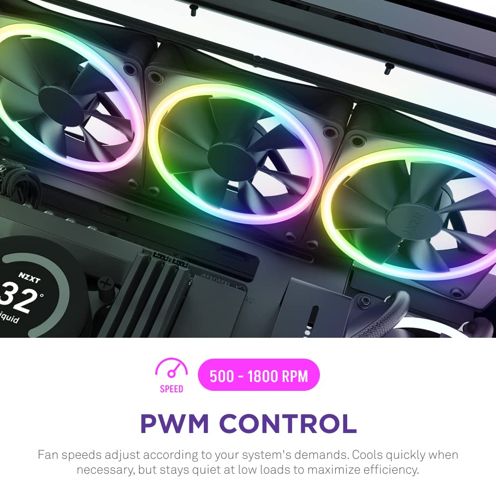 NZXT RF-D12TF-B1 F120 RGB Duo 120mm Fan 3-Pack