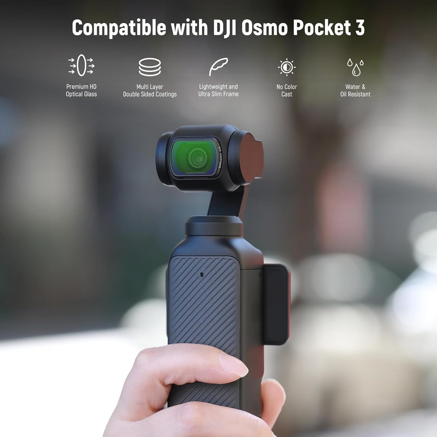 NEEWER 10104010 ND & Diffusion Filter Kit for DJI Osmo Pocket 3