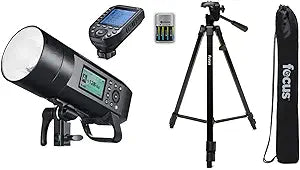 Godox AD400Pro Witstro Outdoor Flash Kit: Trigger, Stand, Batteries